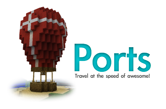 Плагин Ports v0.4 для minecraft 1.8.1