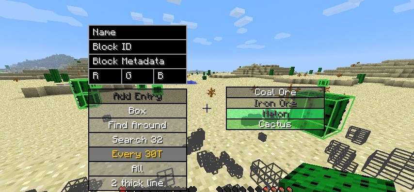 Мод Block Seeker  для minecraft 1.7.2