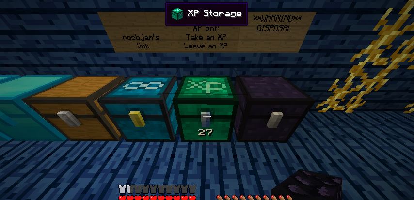 Мод XP Storage Chest для minecraft 1.7.2