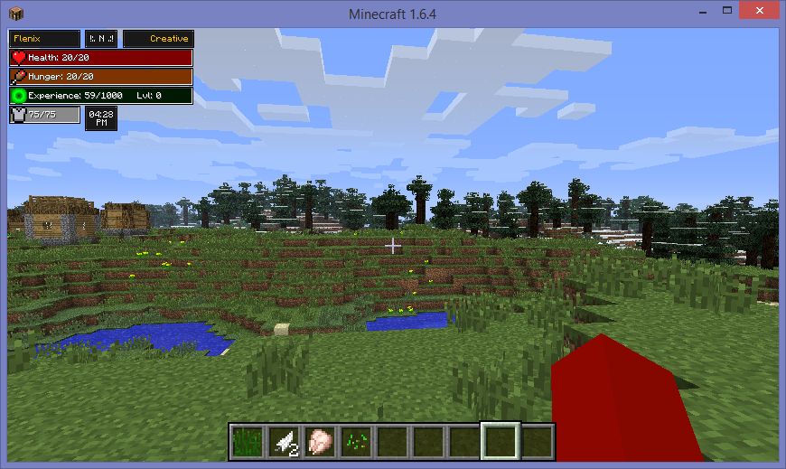 Мод HUDWidgets для minecraft 1.7.2