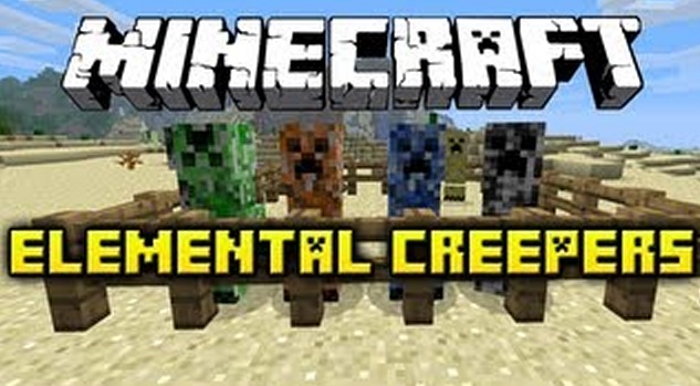 Мод Elemental Creepers 2  для minecraft 1.7.2